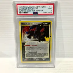 Umbreon Gold Star 17/17 - Celebrations - PSA 9 - Graded Pokemon - Image 1