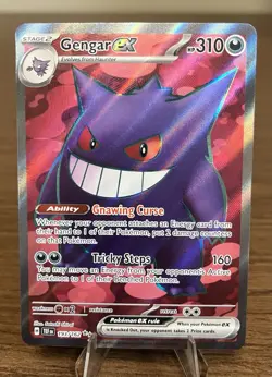 Pokemon TCG Gengar Ex 193/162 Temporal Forces Full Art IR Holo NM - Image 1