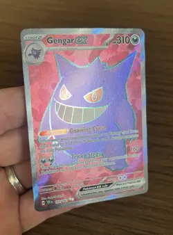 Pokemon TCG Gengar Ex 193/162 Temporal Forces Full Art IR Holo NM - Image 2