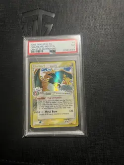 POKEMON EX CRYSTAL GUARDIANS #4 CHARIZARD-REVERSE PSA 7 DELTA SPECIES STAMPED - Image 1