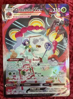 POKEMON TCG Orbeetle VMAX TG13/TG30 Swsh11: Lost Origin Trainer Gallery Holo - Image 1