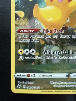 Pokemon Crown Zenith Galarian Gallery Set Of 9 GG26-GG34 Pikachu Complete Art NM - Image 5