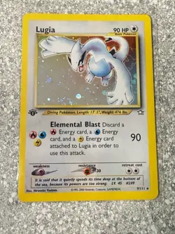 Pokemon TCG Lugia Neo Genesis 1st Edition Holo Rare - Image 1