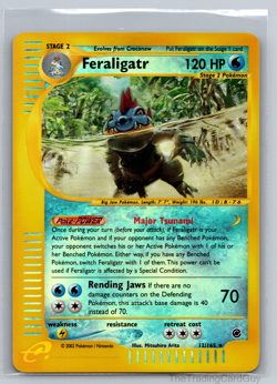 Pokemon TCG Feraligatr 12/165 - Reverse Holo Rare Expedition LP - Image 1