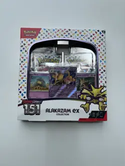 Pokemon TCG 151 Alakazam Ex Collection Box (FREE SHIPPING✔) - DAMAGED - Image 1
