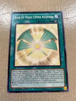 Yu-Gi-Oh! rank-up-magic cipher ascension mint common 1st ed RATE-EN056 - Image 1