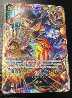 One Piece TCG OP13-120 [SEC] (Sabo) Carrying On His Will (OP13) NM Foil - Image 1
