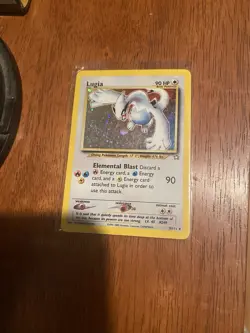 Pokemon TCG Lugia Neo Genesis Holo Rare Card 9/111 Unlimited Edition Vintage - Image 1
