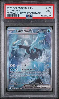 Pokemon TCG Kyurem EX Card Black Bolt, Mint (165/086) PSA 9 - Image 1