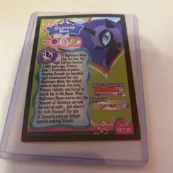 Nightmare Moon #31 of 84 MLP Series 1 Trading Card Enterplay Hasbro 2012 - Image 2