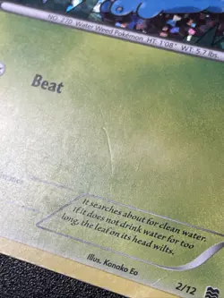 Lotad 2015 McDonalds Collection Pokemon Card 2 / 12 Holo Foil Shatterfoil HP - Image 3