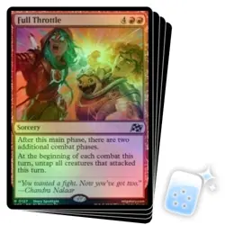 FOIL FULL THROTTLE X4 Aetherdrift DFT Magic MTG MINT CARD - Image 1