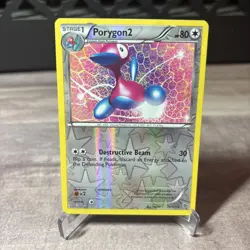 Pokemon 2013 Light Play Porygon2 73/101 Plasma Blast REVERSE Card - Image 1