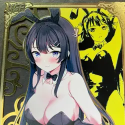 Goddess Story Gold METAL Card - Serial Number #083/200! Mai Bunny **READ** - Image 2