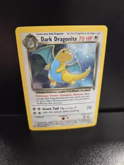 Pokemon Dark Dragonite Card 5/110 Holo Rare Legendary Collection LP/MP Condition - Image 1