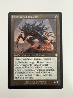 Scavenged Brawler Retro Frame MTG Magic the Gathering Card NM Near Mint BRC - Image 1