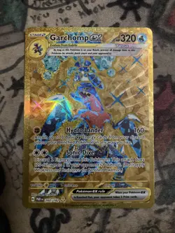 Garchomp ex 260/182 Sv04: Paradox Rift Holo Hyper Rare Gold Pokemon Card - Image 1