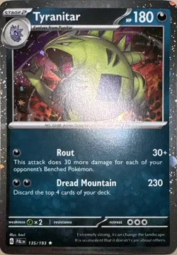 Tyranitar - (Cosmo Foil) Holo Promo Miscellaneous Cards & Products 135/193 NM - Image 1