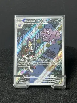 Pokemon TCG Team Rockets Wheezing Card 199/182 Destined Rivals IR NM - Image 1