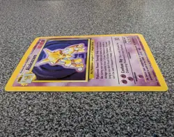 1999 Pokemon TCG Alakazam Base Set Holo Rare Card 1/102 - Image 4