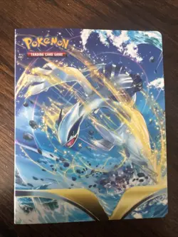 Pokemon TCG Mini Portfolio Binder Silver Tempest NO CARDS Holds 60 - Image 1