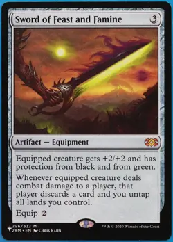 Sword of Feast and Famine (The List) Double Masters NM CARD (509703) ABUGames - Image 1