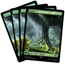 x4 Forest 0307 (Foil) Full Art - Final Fantasy MTG - NM/M - Image 1