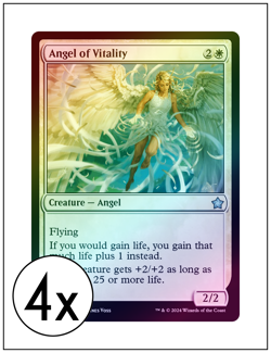 4x Angel of Vitality, Foil, Magic the Gathering, MTG NM - Image 1
