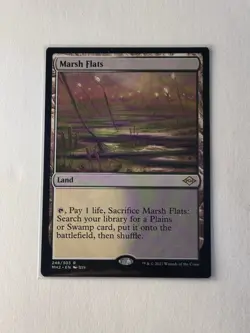 Magic the Gathering Marsh Flats Rare Land Regular 248 Modern Horizons 2 - Image 1