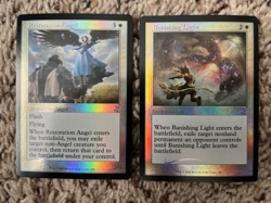 MTG- Restoration Angel x1 + Banishing Light x1 - TSR - Retro FOIL - Image 1