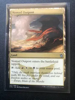 MTG - Nomad Outpost - Khans of Tarkir Regular Magic MTG (LP) - Image 1