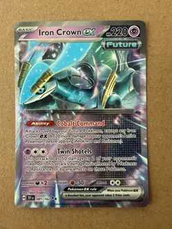 Pokemon Iron Crown ex 081/162 TEF Temporal Forces NM - Image 1