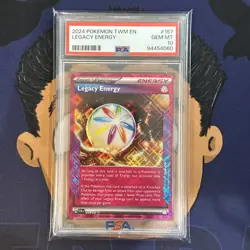 💎PSA 10 GEM MINT 2024 Pokemon Twilight Masquerade LEGACY ENERGY #167 Ace Holo - Image 2