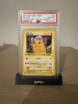 1999 Pokemon 1st EDITION SHADOWLESS PIKACHU PSA 10 GEM 10 YELLOW CHEEKS 58/102 - Image 1