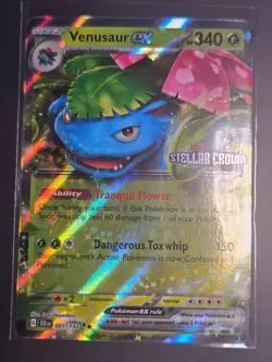 Pokemon TCG, Venusaur Ex 001/142 - Stellar Crown - (Promo Stamped) - Image 1
