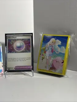 Pokemon Lillies Clefairy EX 195 Journey Together Promo, Deck Box,Sleeves,Sticker - Image 3