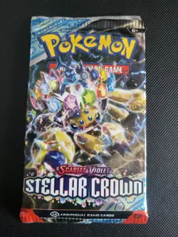 🔥 Pokemon TCG Scarlet & Violet - Stellar Crown Booster Pack (Unopened!) ✨🧡💥 - Image 1