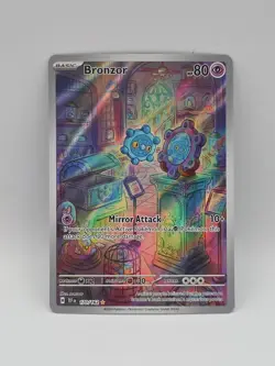 Bronzor #170/162 Illustration Rare Pokemon Temporal Forces 2024 NM - Image 1