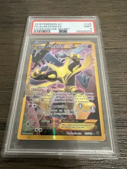 Pokemon Alakazam EX 125/124 Full Art Secret Rare XY Fates Collide PSA 9 Mint - Image 1
