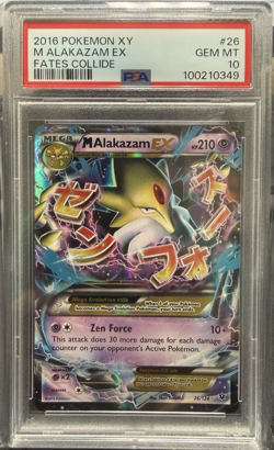 2016 Pokemon XY Fates Collide - M Alakazam EX 26/124 PSA 10 GEM - Image 1