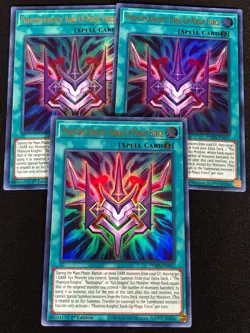 Yugioh Phantom Knights' Rank Up Magic Force PHRA-EN051 1st Ultra x3 (NM) - Image 1