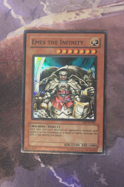 Yu-Gi-Oh! Emes the Infinity x1 - DB1-EN001 Unlimited SR - Light Play Condition - Image 1