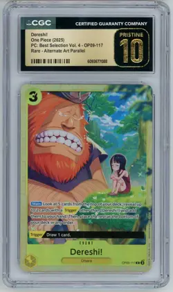 2025 One Piece Best Selection Vol. 4 Dereshi! OP09-117 CGC Pristine 10 - Image 1