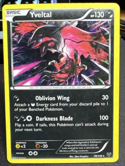 Yvetal 4 Card Lot Pokemon TCG XY, BREAKthrough, Steam Siege, - Image 2