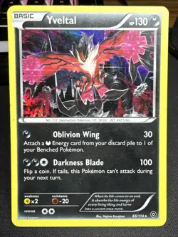Yvetal 4 Card Lot Pokemon TCG XY, BREAKthrough, Steam Siege, - Image 5