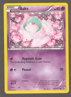 Ralts RC8/RC25 Legendary Treasures Radiant Collection Pokemon Card NM 2013 - Image 1