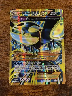 Pokemon Card Primal Kyogre EX 96/98 Ancient Origins Full Art Mod Played - Image 2