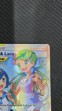 Pokemon TCG Mallow & Lana Cosmic Eclipse Full Art Ultra Rare Card 231/236 NM - Image 3