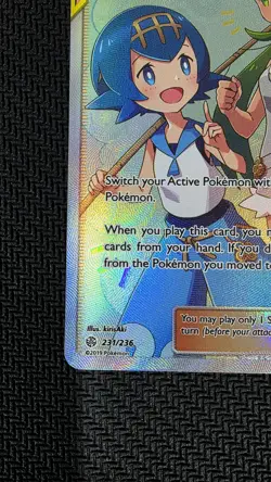 Pokemon TCG Mallow & Lana Cosmic Eclipse Full Art Ultra Rare Card 231/236 NM - Image 5