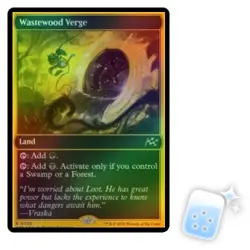 FOIL WASTEWOOD VERGE (FIRST-PLACE FOIL) Aetherdrift DFT Magic MTG MINT CARD - Image 1